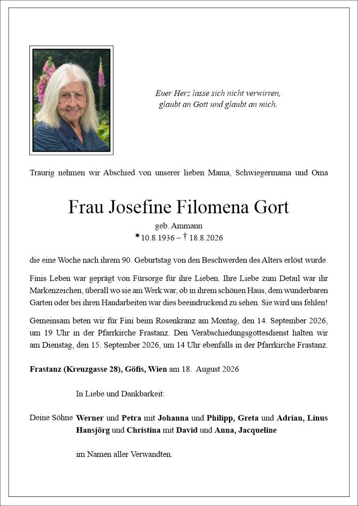Josefine Filomena Gort